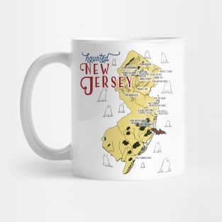 Haunted New Jersey Map Mug